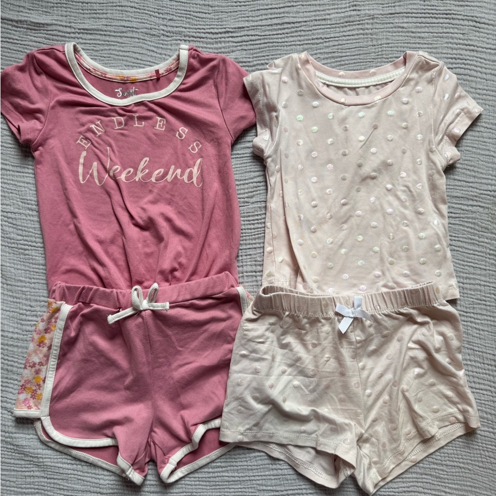 Sweet Dreams Pajama Sets Pink and Cream Soft Cotton